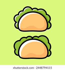 Two concise Mexican taco icons