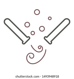 Two cones vector icon, logo.