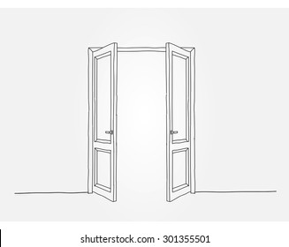 Double Door Opening Images Stock Photos Vectors Shutterstock