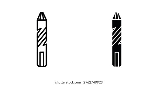 Two contrasting drill bits with different flute designs for metalworking applications