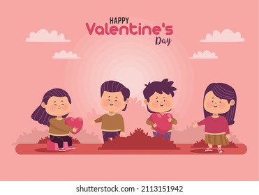 tarjeta de dos parejas de valentines day