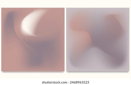 Two cover designs showcasing flowing abstract gradients in natural hues. Perfect for brochures, booklets, banners, posters, wallpapers, branding materials, and social media. Just insert your text