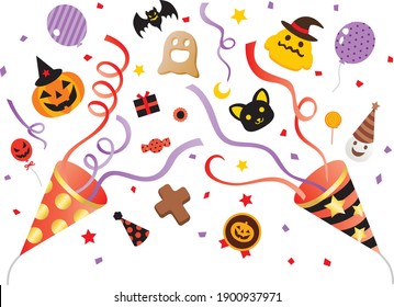 Two crackers of the Halloween