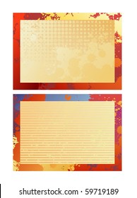 two creative design vector frames