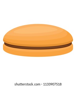 
Two crispy biscuit sandwich with chocolate cream inside, this is chocolate biscuits icon 
