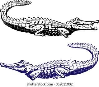 two crocodiles