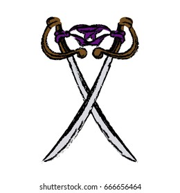 two cross pirate sword arm dangerous
