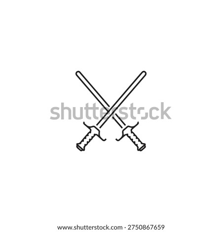 Two crossed swords icon, representing combat, duel, or historical battle.