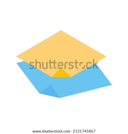 Two crumpled squared paper stickers for memo writing isometric vector illustration. Sticky notes with agenda information remember message supplies notebook important paperwork accessories