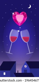 The two of cups means love