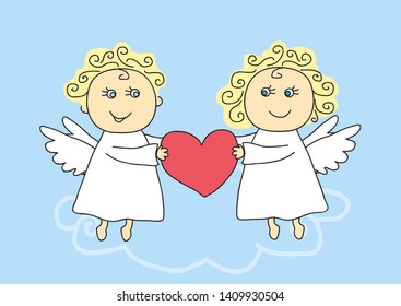 Two Angels High Res Stock Images Shutterstock