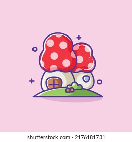 Dos dibujos animados bonitos diseños de las setas