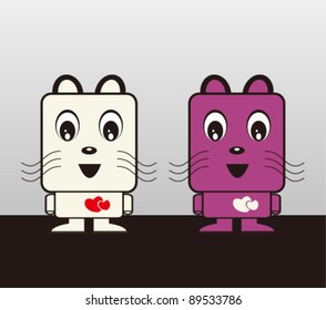 Two cute cats