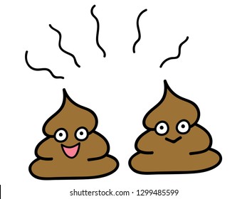 two cute poops