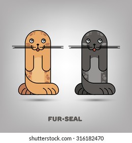 Two cute seals