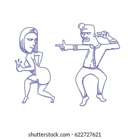 Two dancers rocking