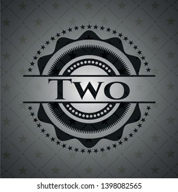 Two dark emblem. Vector Illustration. Detailed.
