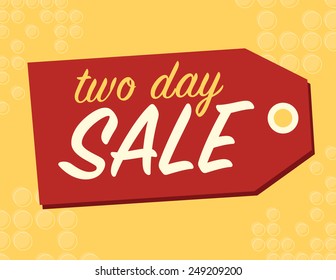 Two Day Sale Sign On Red Price Tag