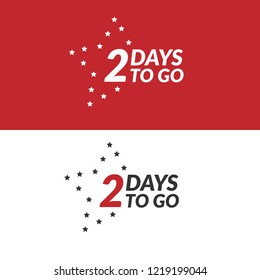two days to go sign