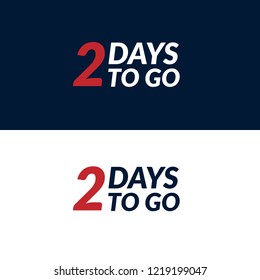 two days to go sign
