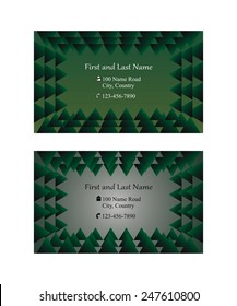 Two decorative single sided business cards or text frames 
