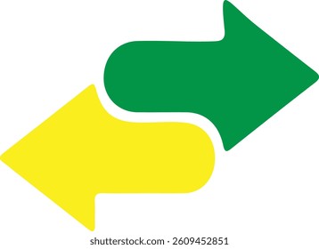 two defarent color icon vector