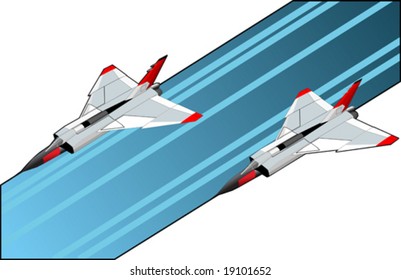 Two Detailed Fighter Jets
