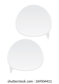 Two dialog boxes in white color on white background.