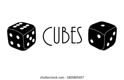 Dos dados para el juego de backgammon