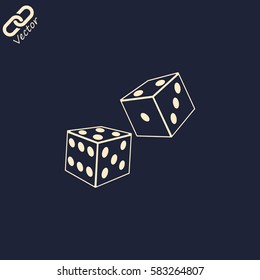 two dice cubes