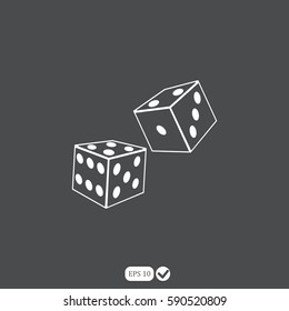 two dice cubes