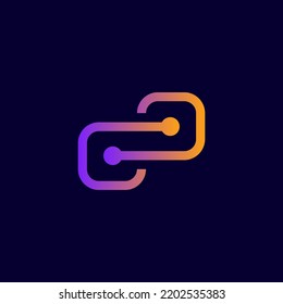 Two Dice Tech Simple Logo Design Ideas