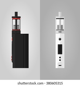 Two different colors vaping kits box mod and clearomizer