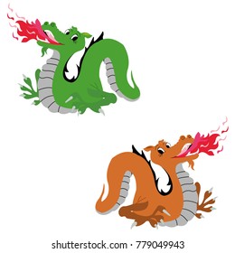 Two different dragons