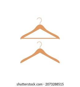 dos ícono de colgador diferente en un fondo blanco. Ilustración vectorial.