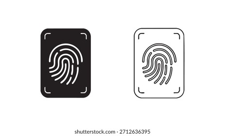 Dos Imágenes diferentes de una huella digital. Uno es blanco y negro y el otro es blanco