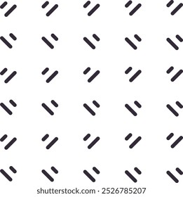 Two different lengths of cut or segment are placed diagonally and repeated to create a texture.