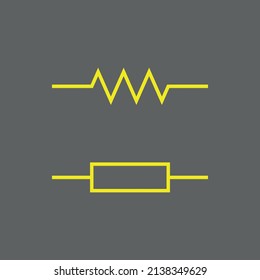two different symbol of fixed resistor