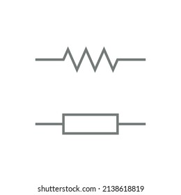 two different symbol of fixed resistor