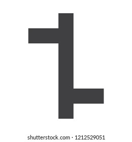 two different turn road traffic sign vector icon, modern design, glyph style, black and white flat color