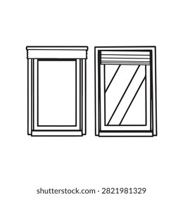 Two Different Window Styles With Classic And Modern Design Elements