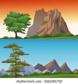 Two differents landscapes