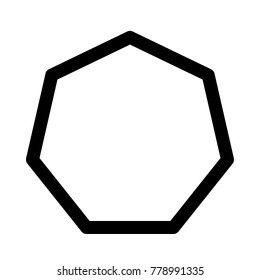 two dimensional heptagon