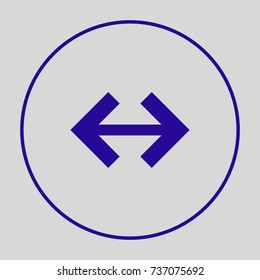 Two directions minimal icon. Arrows line vector icon for websites and mobile minimalistic flat design.