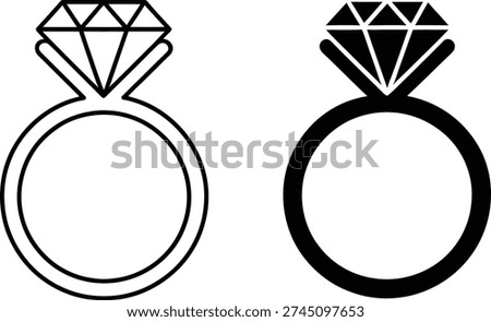 Two distinct diamond rings showcasing different styles and designs