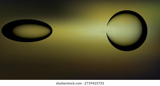 Duas gotas líquidas distintas, uma alongada e oval, a outra perfeitamente circular, capturadas em uma perspectiva macro de close-up.