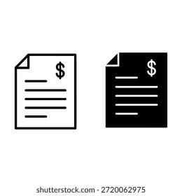 Dos documentos con signos de dólar uno blanco uno papel negro
