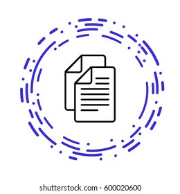 Two documents isolated