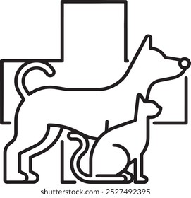  Two Dog Vector Icons and Graphics