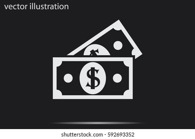 two dollars icon.